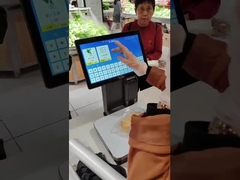 Skala Point of Sale AI yang efisien Dengan penyimpanan data 32GB Berat kotor 5kg